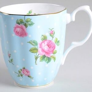 NWT Royal Albert Polka Blue Vintage Mug